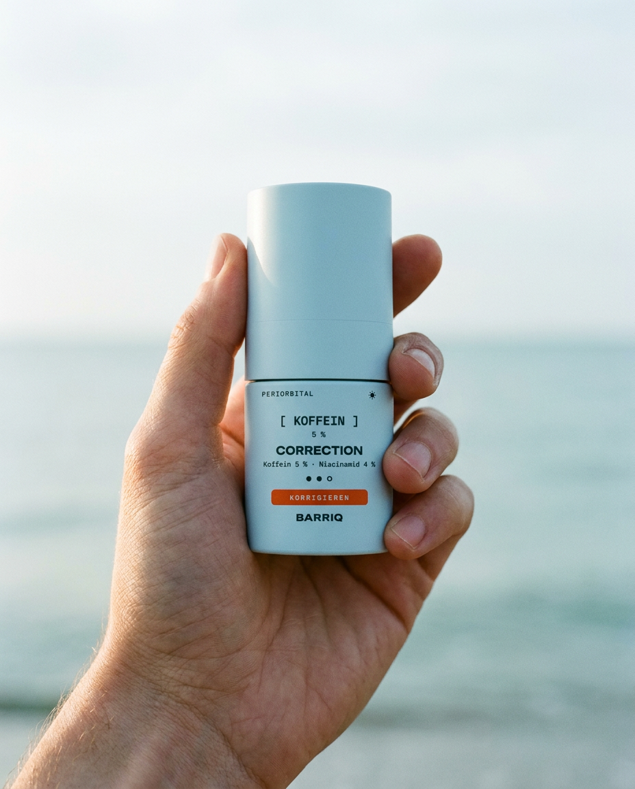 Korrekturserum Tag in der Hand — 15 ml Größenvergleich